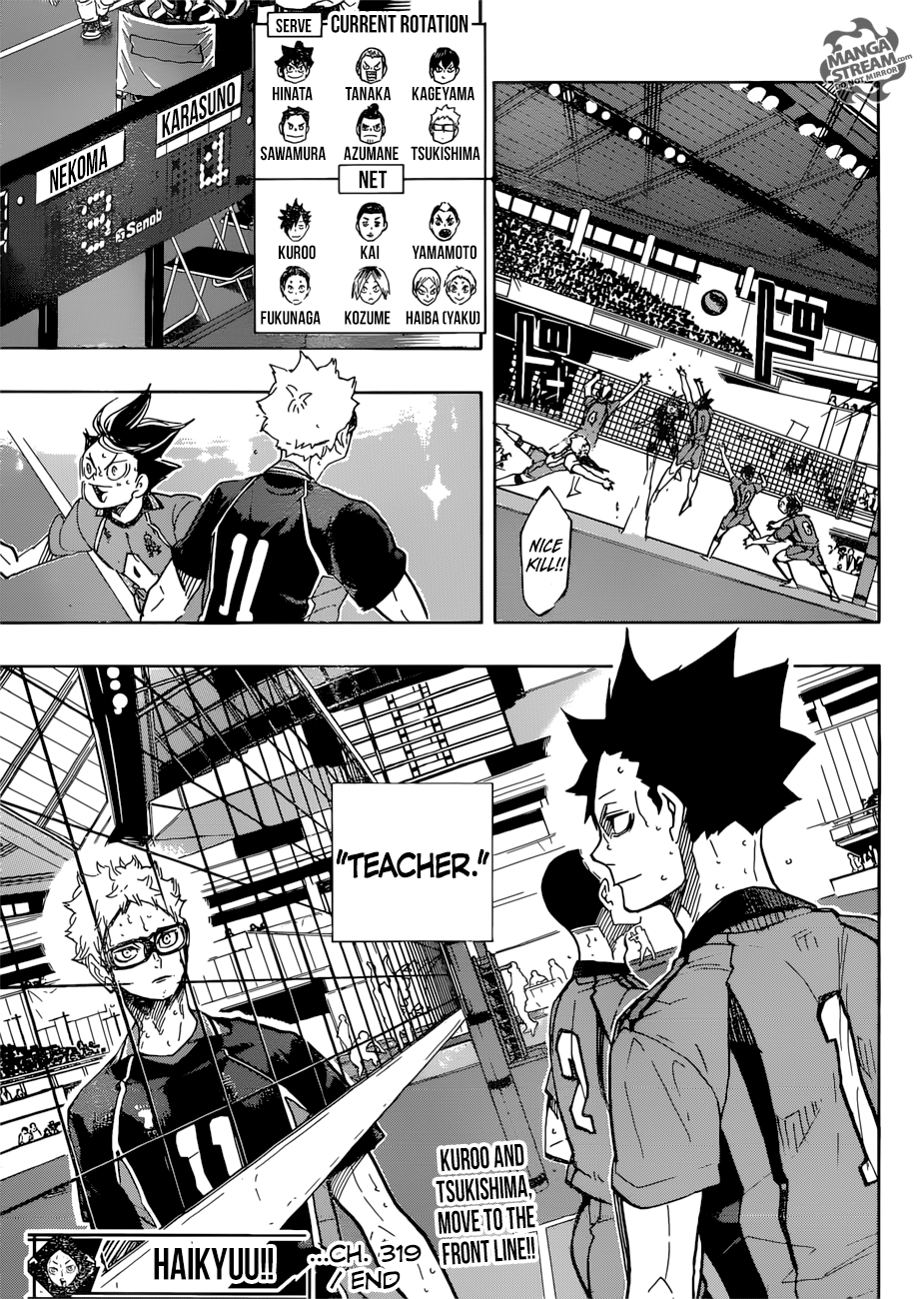 Haikyuu!!, Chapter 319 image 18
